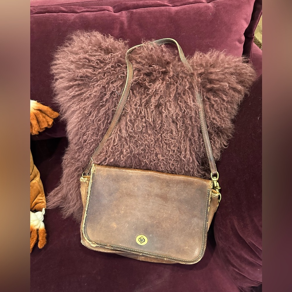 Vintage distressed Coach Leather bag